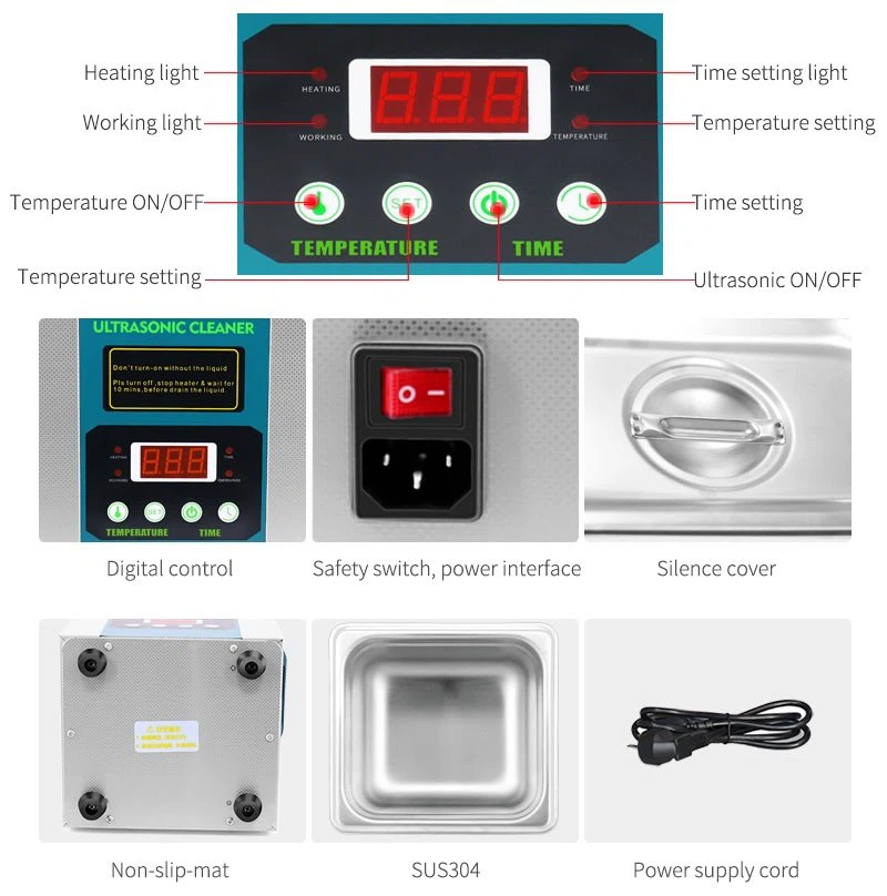 2Liter Ultrasonic Cleaner For Jewelry